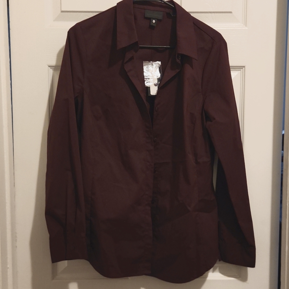 Worthington Long Sleeve Button Down Blouse. New with Tags